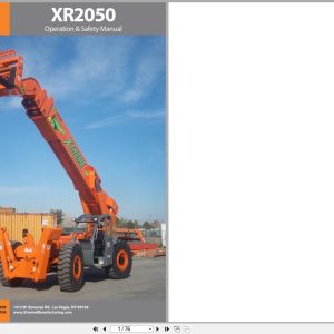 Xtreme Telehandler XR2050 Operation Safety Manual 24940 000 (1)