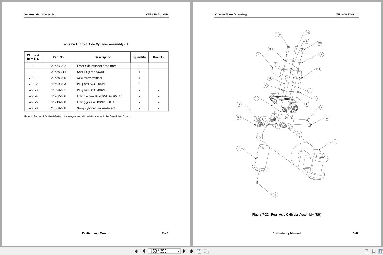Xtreme Telehandler XR2450 Illustrated Parts Breakdown Manual 2011 (2)