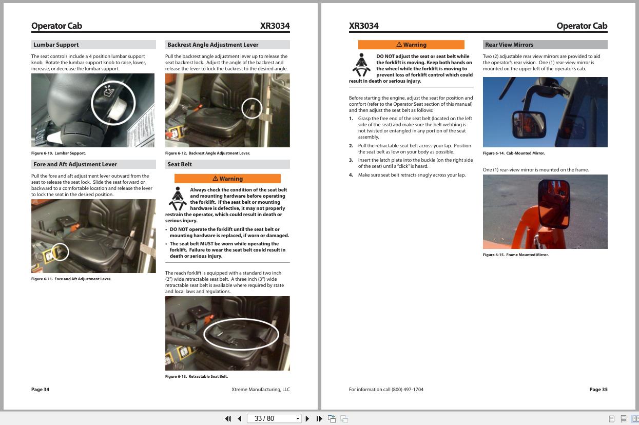 Xtreme Telehandler XR3034 T4i Operator Safety Manual 24941 000 01 (2)