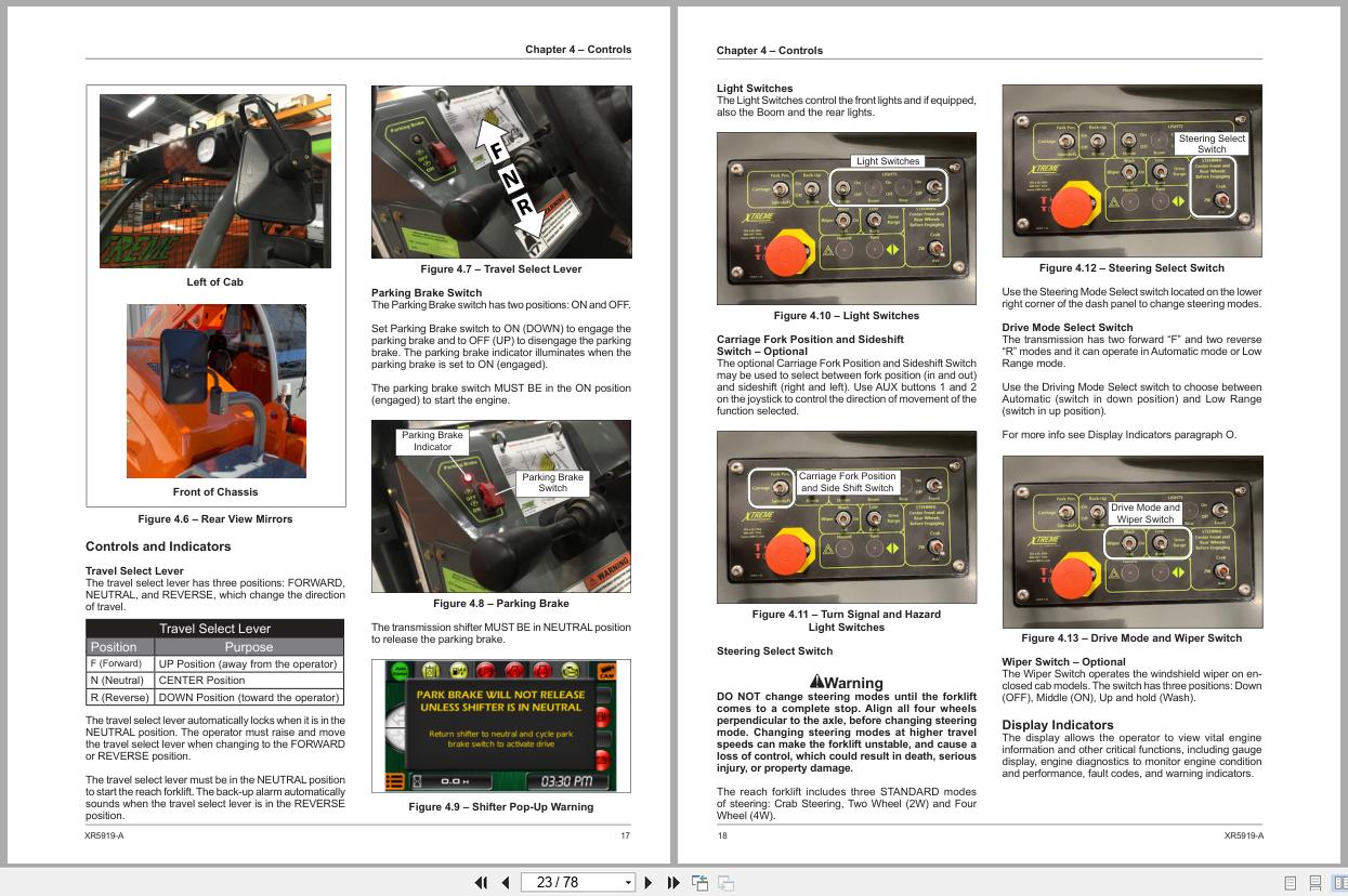 Xtreme Telehandler XR5919 A T3F T4F Operator Safety Manual 24978 001 2021 (2)
