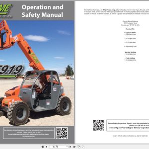 Xtreme Telehandler XR5919 Deutz T4F Operation Safety Manual 24927 001 2021 (1)
