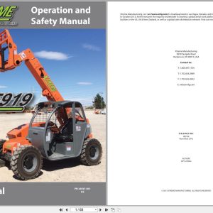 Xtreme Telehandler XR5919 T4F Operation Safety Manual 24927 001DZ 2016 (1)
