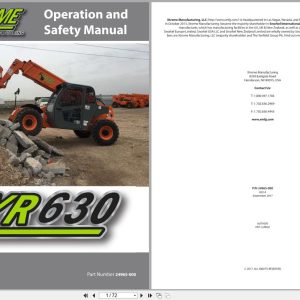 Xtreme Telehandler XR630 Operation Safety Manual 24965 000 2017 (1)