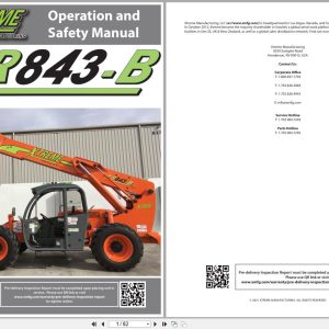 Xtreme Telehandler XR843 B Cummins T4F Operation Safety Manual 24980 001 2021 (1)