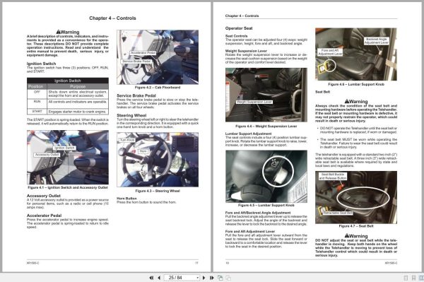 Xtreme Telehandler Xrt1585 C Cummins T4F Stageiv Operation Safety Manual 36245 000 2022 (2)