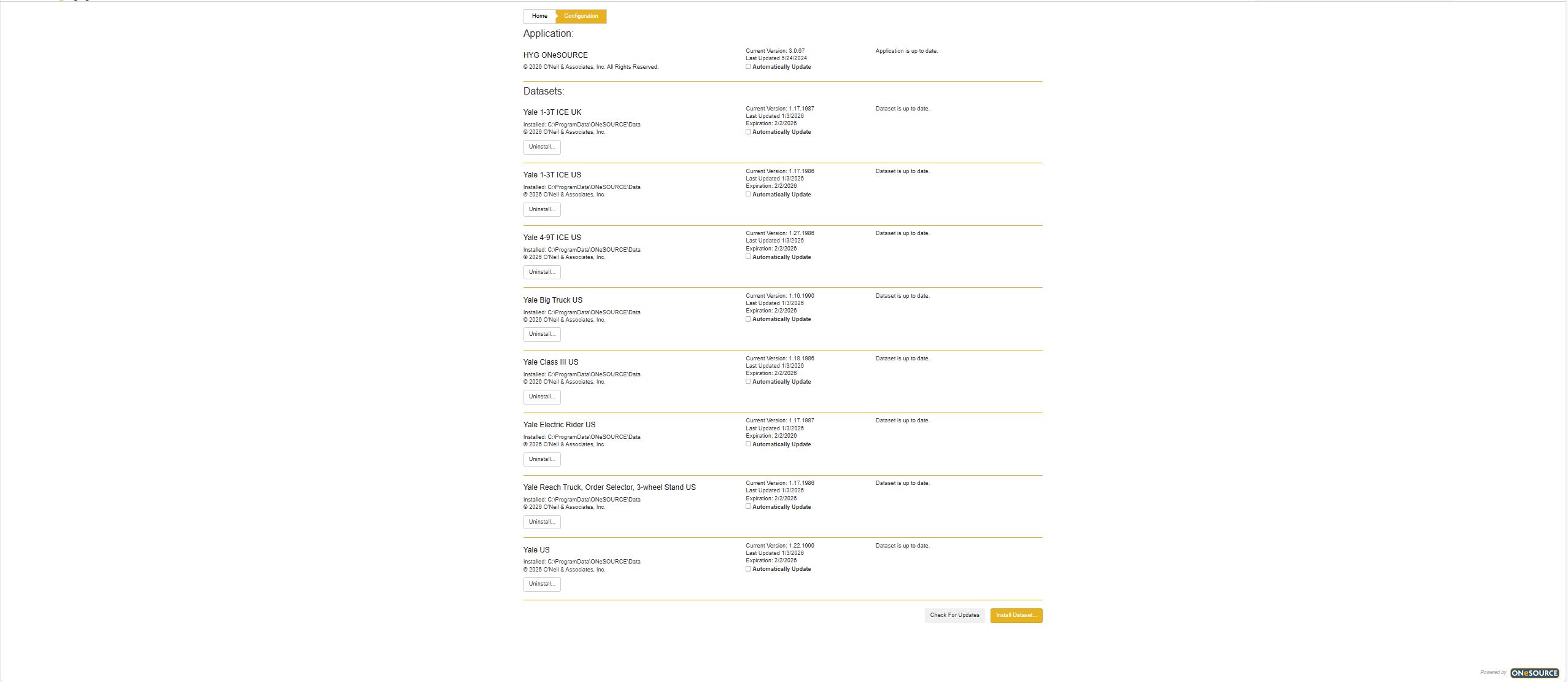 Yale ONeSOURCE Client 01.2026