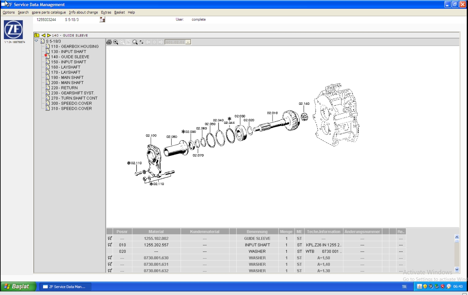 ZF SDM Spare parts catalogue 2005 VMware 2