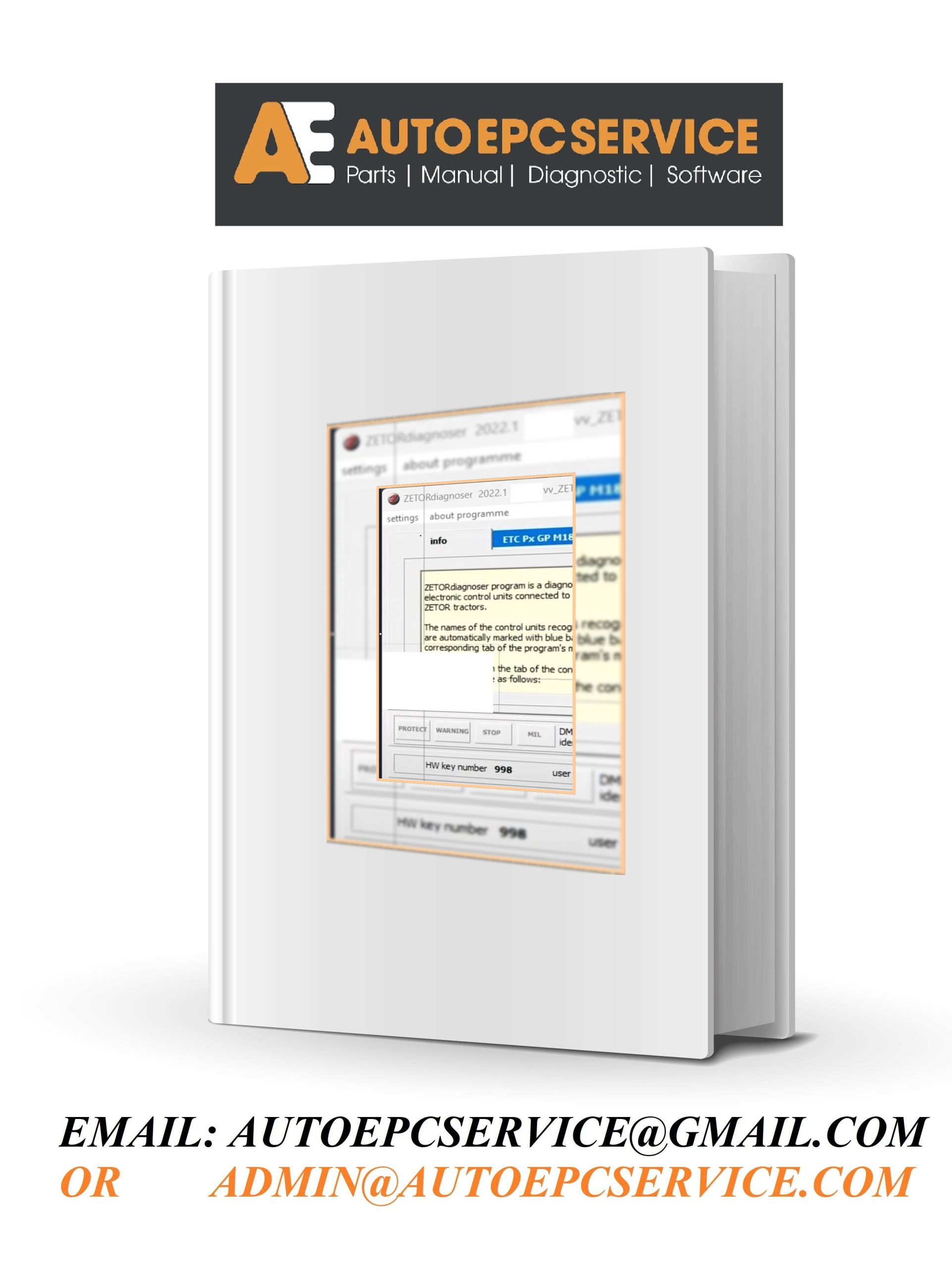 Zetor ZETORDiagnozer 01.2022 Diagnostic Program Remote Cover