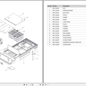 Doosan Burden Carrier BBC28S 7 Equipment Parts Catalog SB1163 (1)
