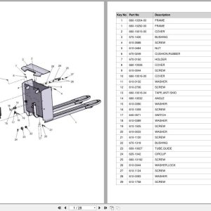 Doosan DLE Pallet Truck LEDD12 5 18IS LEDD12 5 20IS Equipment Parts Catalog SB1150 (1)