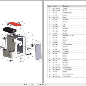 Doosan DLE Pallet Truck LEDH25 MP Equipment Parts Catalog SB1271 (1)