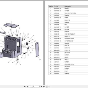 Doosan DLE Pallet Truck LEDH30M Equipment Parts Catalog SB1268 (1)