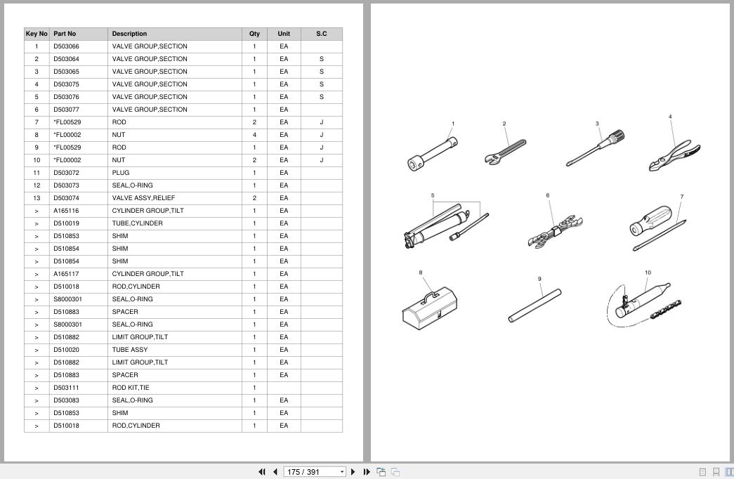 Doosan Forklift B15S B18S Parts Catalog A161640 (2)