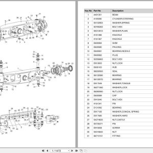 Doosan Forklift B15S7 B18S7 Parts Catalog SB1265 (1)