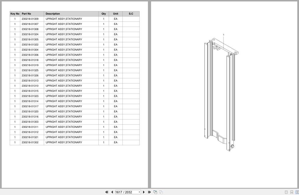 Doosan Forklift B20SE5 B25SE5 Parts Catalog SB1248 (2)
