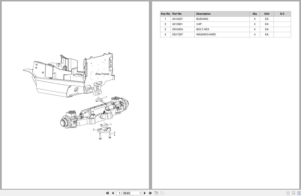 Doosan Forklift BC20S7 BC25S7 BC25SE7 BC30S7 BC32S7 Parts Catalog SB1210 (1)