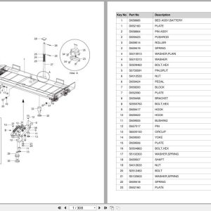 Doosan Forklift BR14JW BR16JW Parts Catalog D650029 (1)