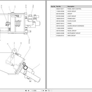 Doosan Forklift BR14JW7 BR16JW7 Parts Catalog SB1141 (1)