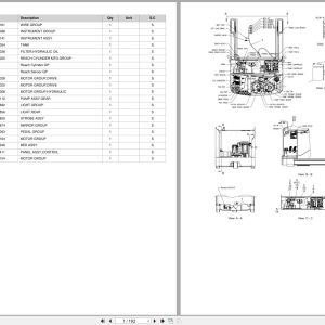 Doosan Forklift BR14S 5 BR16S 5 Parts Catalog SB5096Y (1)