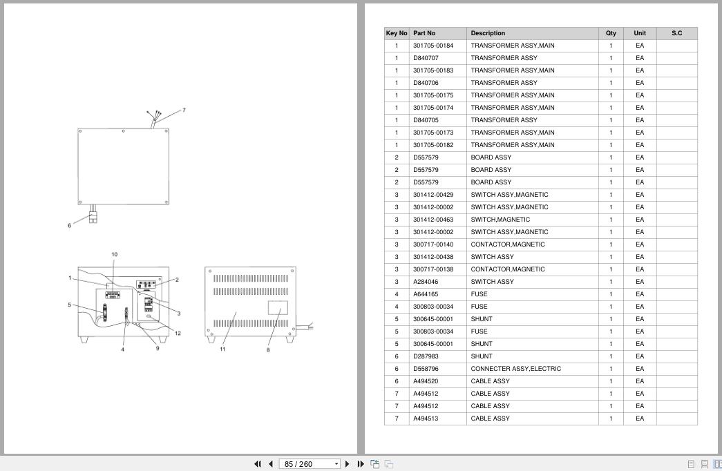 Doosan Forklift BR20S2 BR25S2 Parts Catalog SB1028 (2)