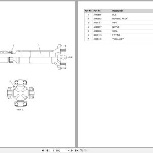 Doosan Forklift D100 D120 Parts Catalog A141520 (1)