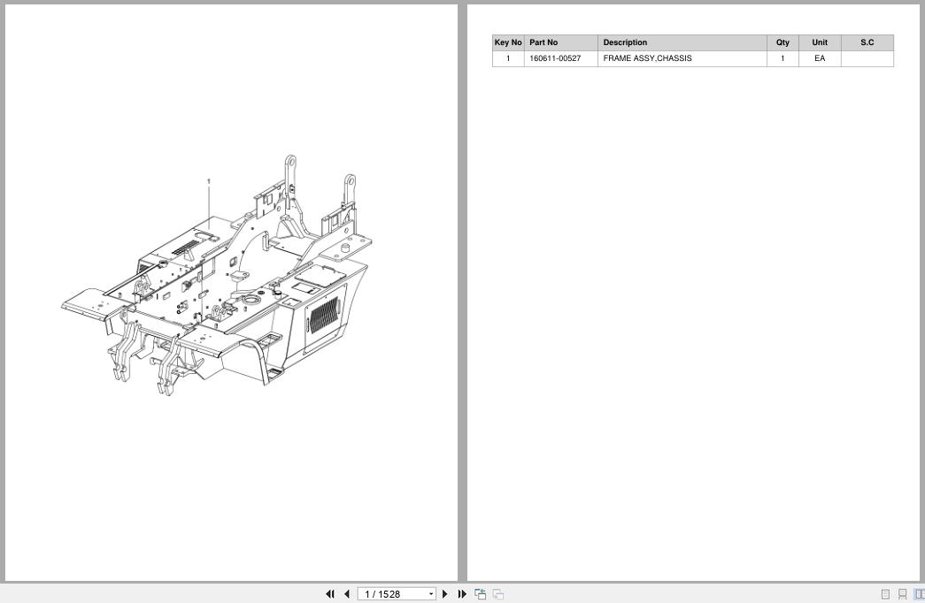 Doosan Forklift D100S7 D120S7 DL06 T4 Parts Catalog SB1183 (1)