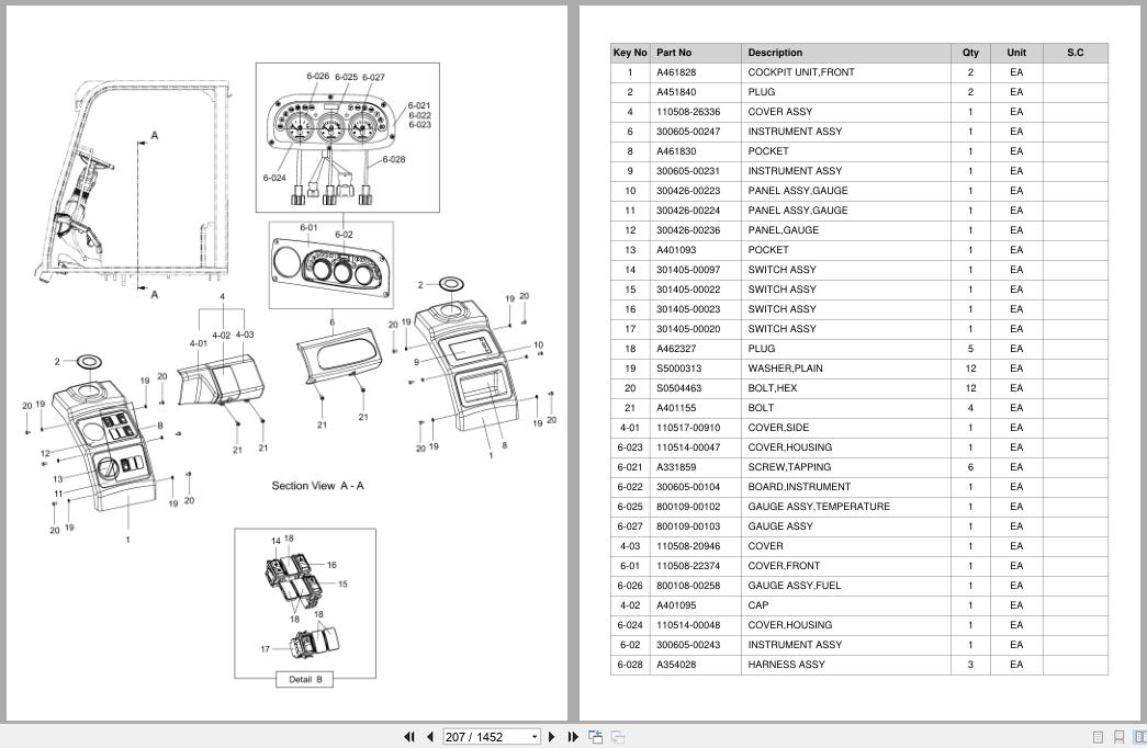 Doosan Forklift D100S7 D120S7 Deutz Tier 3 Parts Catalog SB1258 (2)