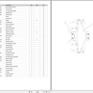 Doosan Forklift D20GP D25GP D30GP 34KW Parts Catalog SB1254E (1)