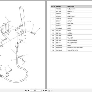 Doosan Forklift D20S3 D25S3 D30S3 D32S3 D33S3 Parts Catalog A211796 (1)