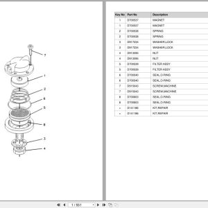 Doosan Forklift GC20P3 GC25P3 GC30P3 GC32P3 Parts Catalog SB1076 (1)