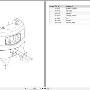 Doosan Forklift GC35S5 GC40S5 GC45S5 GC50C5 GC55C 5 PSI E G Parts Catalog SB1247 (1)