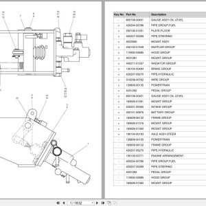 Doosan Forklift GC35S9 GC45S9 GC55C9 GC35BSC9 GC45BSC9 GC55BSC9 Parts Catalog SB1283 (1)
