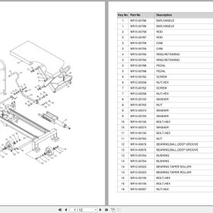 Doosan Lift Table LFT100 LFT150 Equipment Parts Catalog SB1218 (1)
