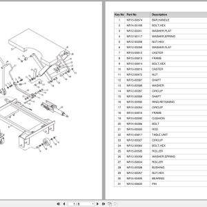 Doosan Lift Table LFT20 Equipment Parts Catalog SB1219 (1)