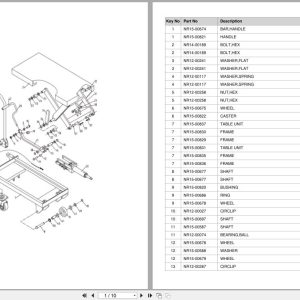 Doosan Lift Table LFT50A LFT50B LFT50C Equipment Parts Catalog SB1221 (1)