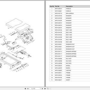 Doosan Lift Table LFT50L LFT50LP Equipment Parts Catalog SB1217 (1)
