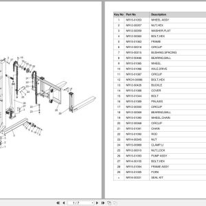 Doosan Stacker STK150WA Equipment Parts Catalog SB1228 (1)