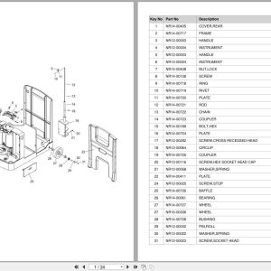 Doosan Tow Tractor BWT45S 7 Equipment Parts Catalog SB1279 (1)