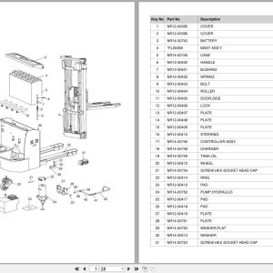 Doosan Walkie Pallet Truck BWSE15S 7 Equipment Parts Catalog SB1169 (1)