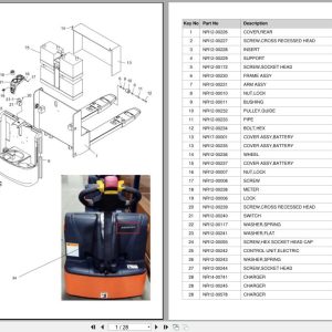 Doosan Walkie Stacker BW23S 7 Equipment Parts Catalog SB1143 (1)