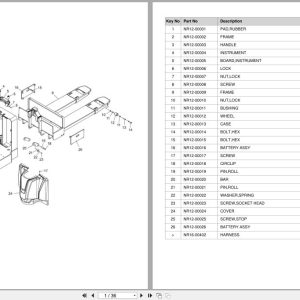 Doosan Walkie Stacker BWR33S 7 Equipment Parts Catalog SB1144 (1)