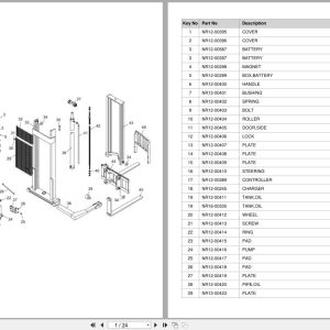 Doosan Walkie Stacker BWS17S 7 Equipment Parts Catalog SB1145 (1)