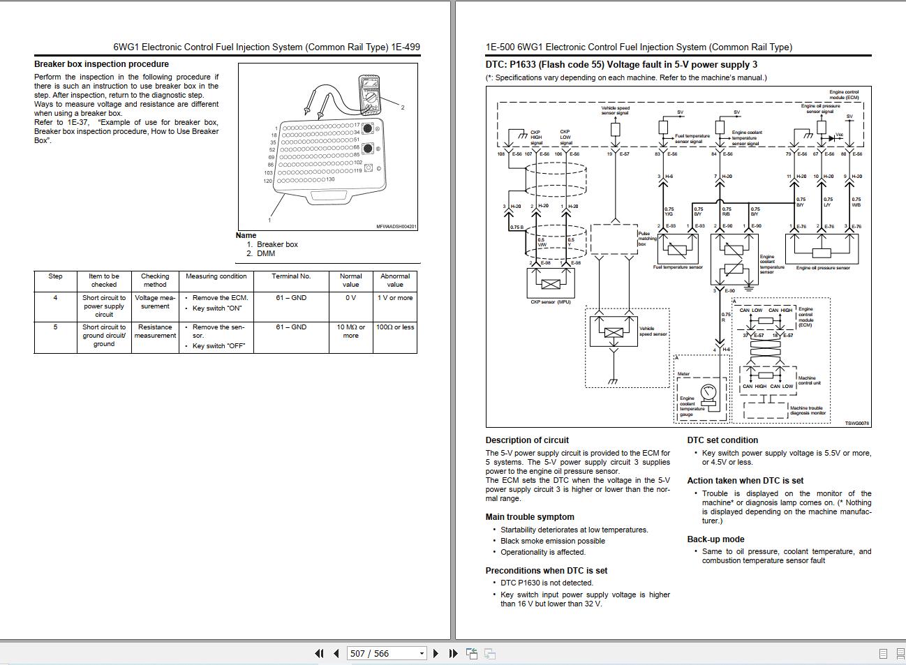 Hitachi 6WG1 Engine Manual KM 6WG1 E 03 3