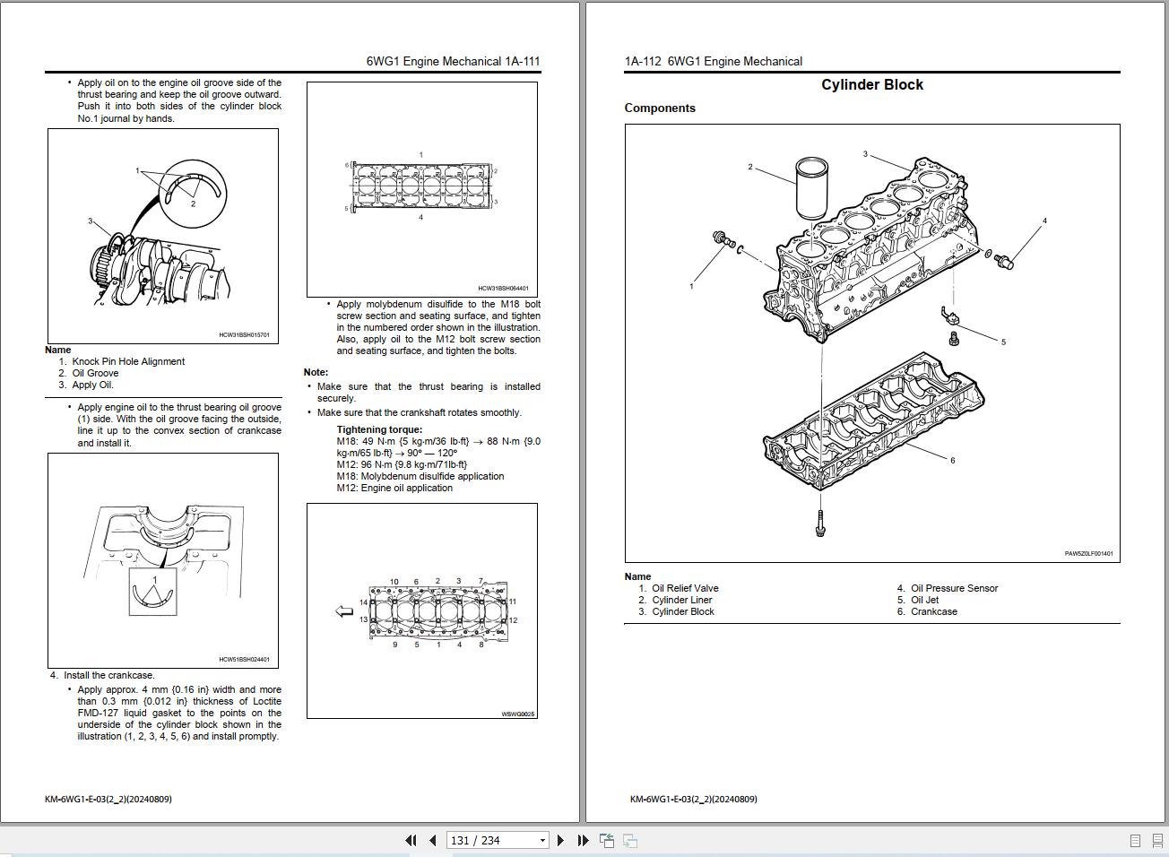 Hitachi 6WG1 Engine Manual KM 6WG1 E 03 5