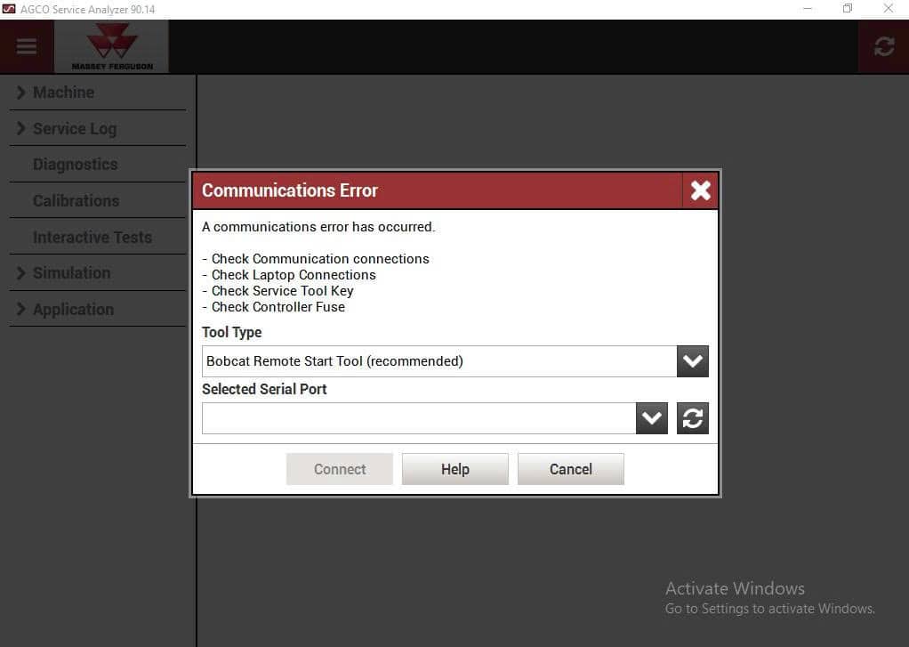How To Fix Error AGCO SA Service Analyzer 90.14 Diagnostic Program (1)
