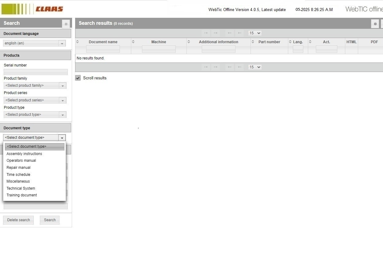 How To Fix Error CLAAS WebTIC Offline EN 05.2025 Program (2)