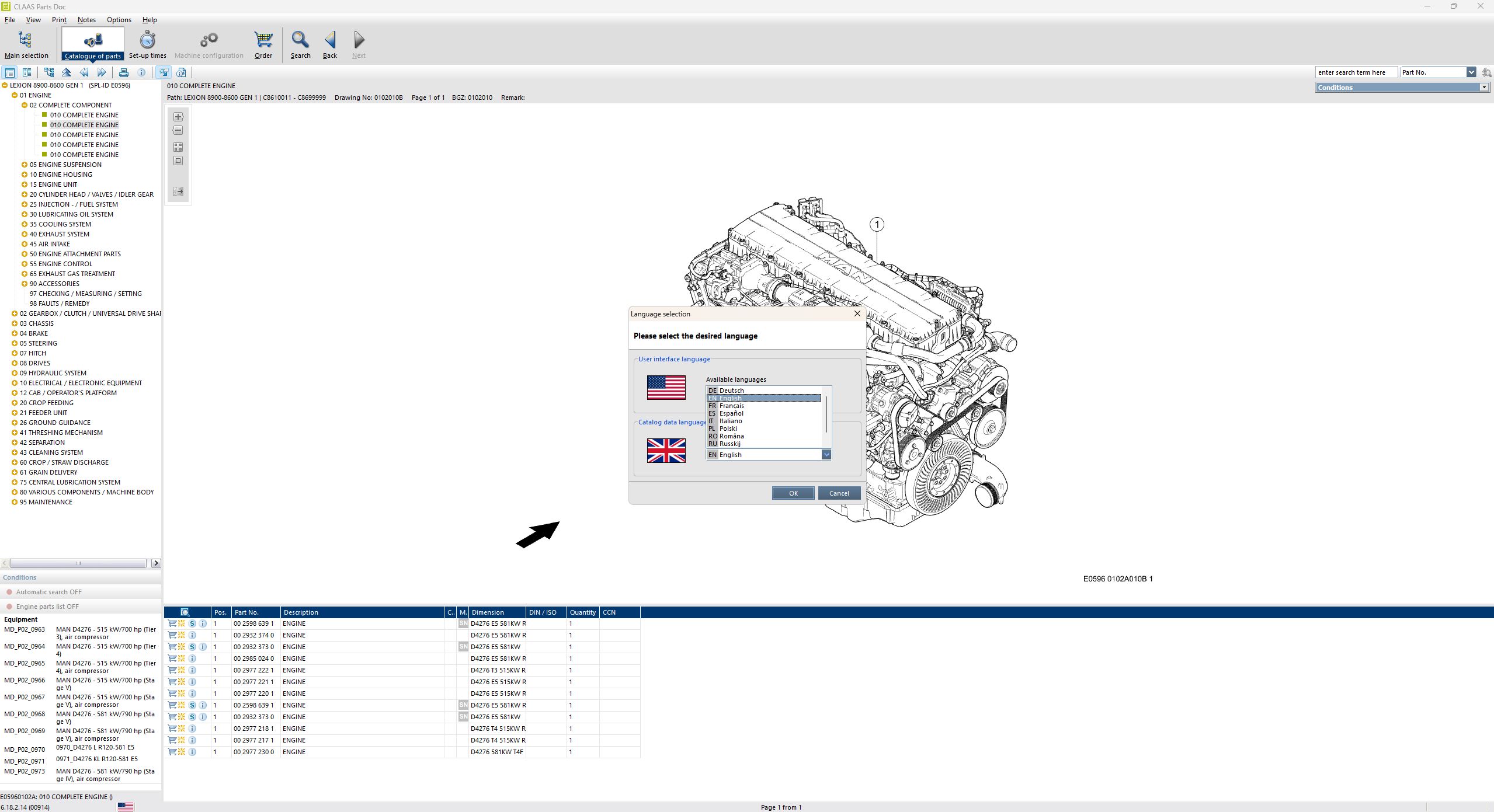 How To Fix Error Claas Parts Doc 2.2 12.2025 914 EPC Program (2)