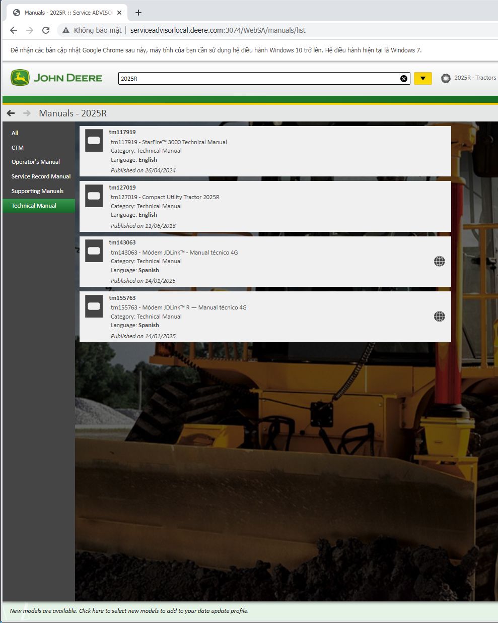 How To Fix Error John Deere SA 5.3 Data Sets AG 2023.11 EN PT (2)