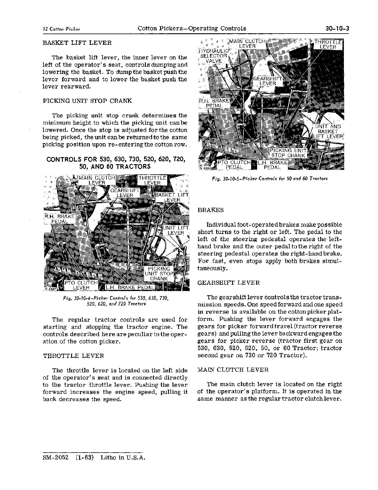 John Deere 11 12 122 22 99 Cotton Pickers Technical Manual SM2052 (2)
