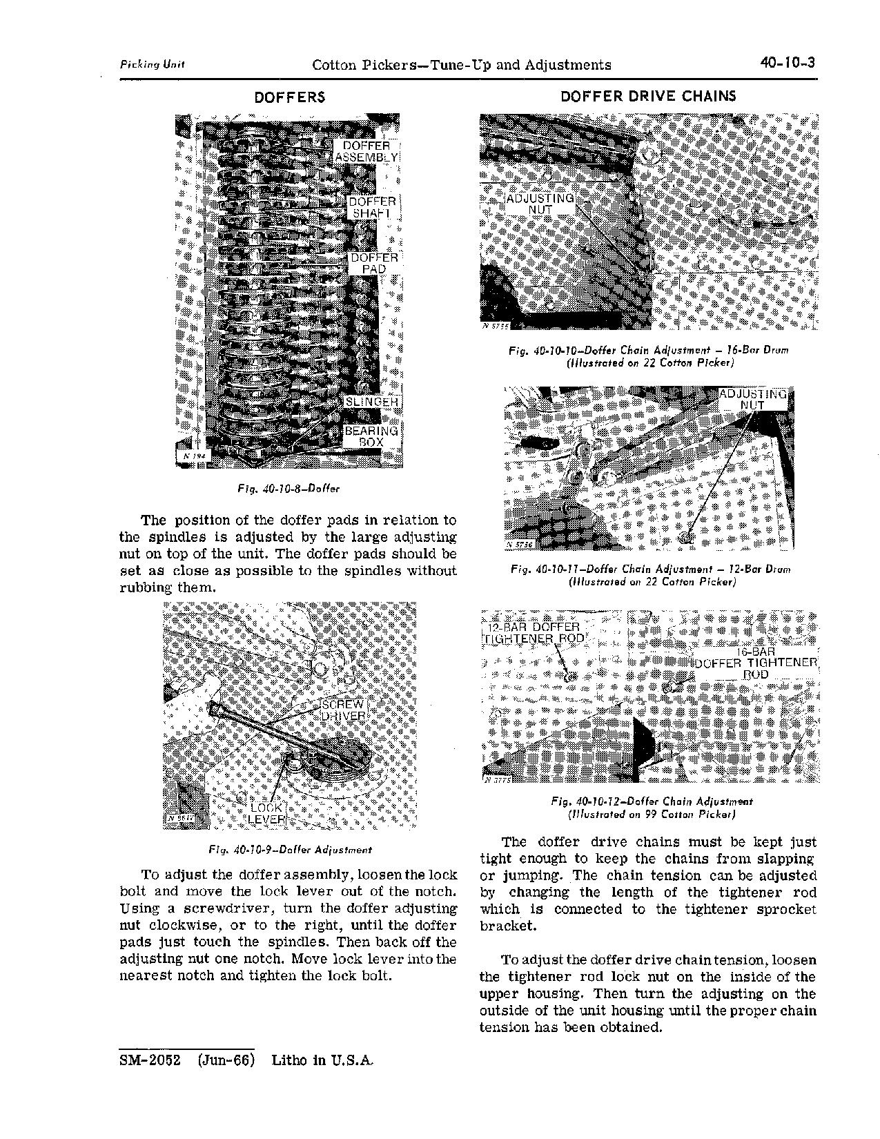 John Deere 11 12 122 22 99 Cotton Pickers Technical Manual SM2052 (3)